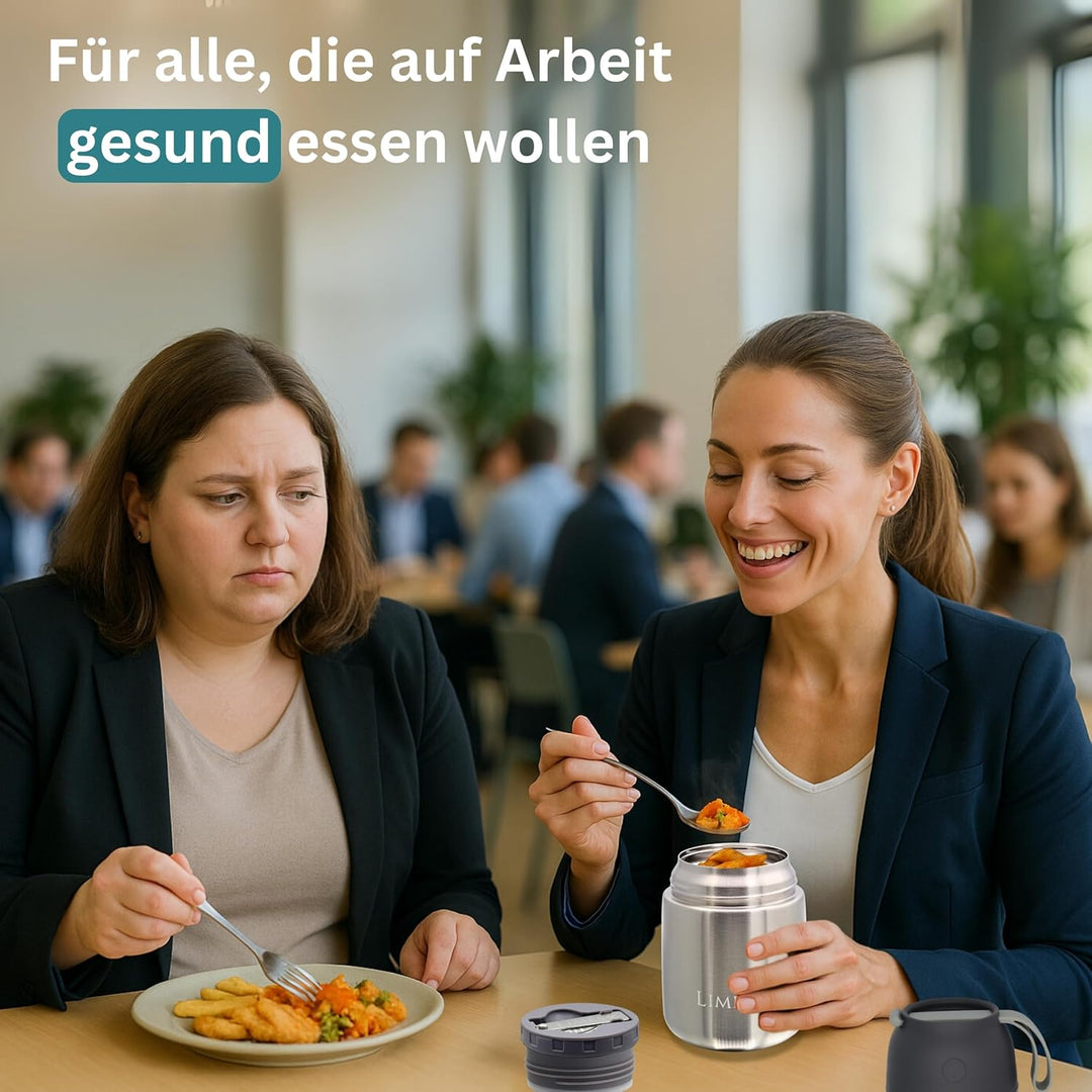 Thermobehälter für Essen 500ml [Heiss & Kalt] - Warmhaltebehälter, Thermobox, Thermobecher - Thermo