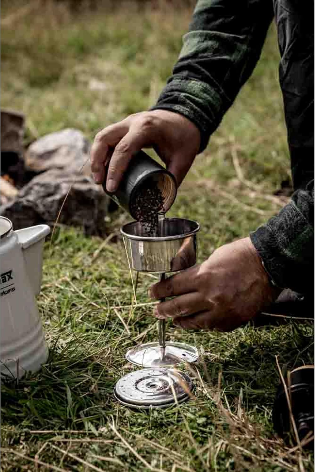 Petromax Handkaffeemühle Mahlwerk aus Gusseisen Mahlgrad einstellbar in 5 Stufen