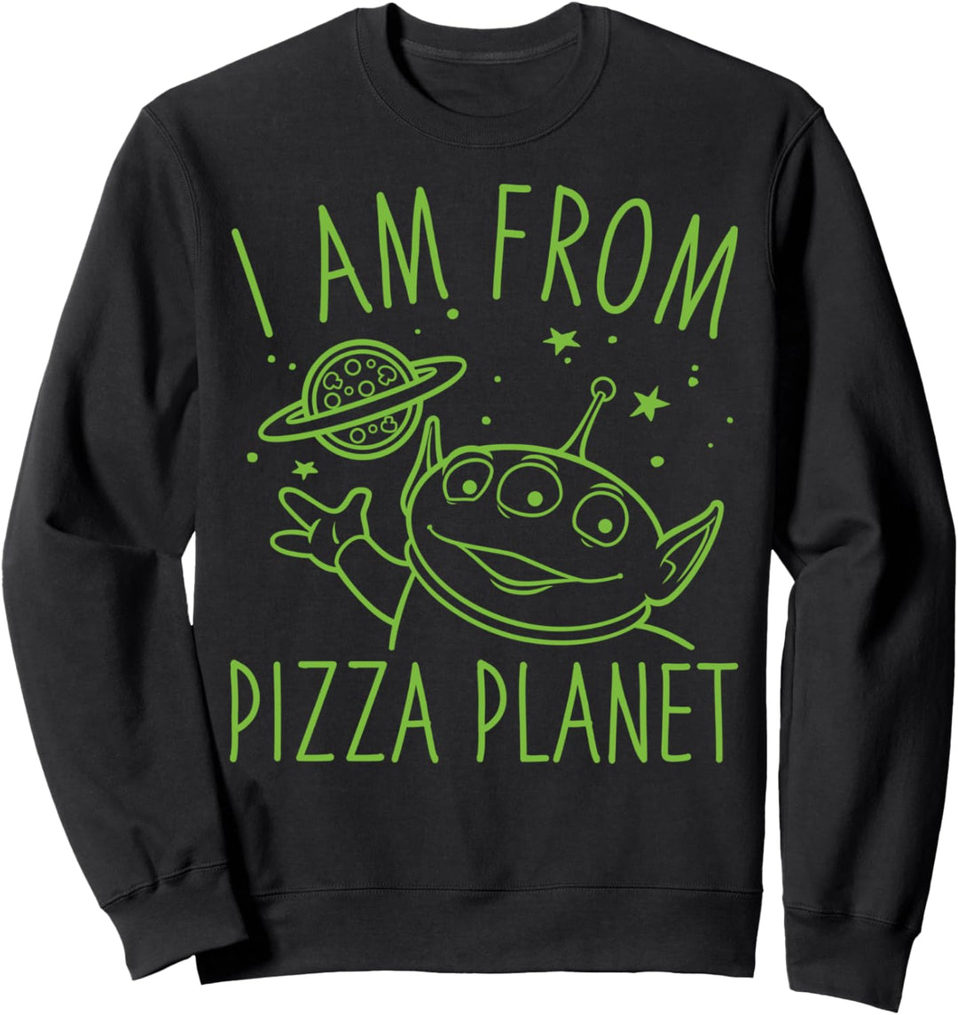 Disney Pixar Toy Story Alien From Pizza Planet Text Sweatshirt