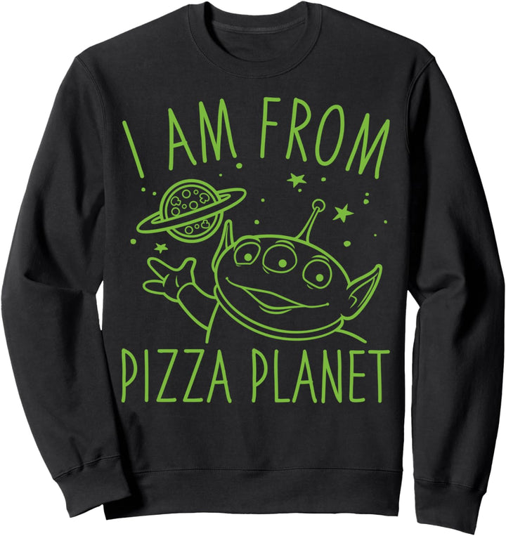 Disney Pixar Toy Story Alien From Pizza Planet Text Sweatshirt