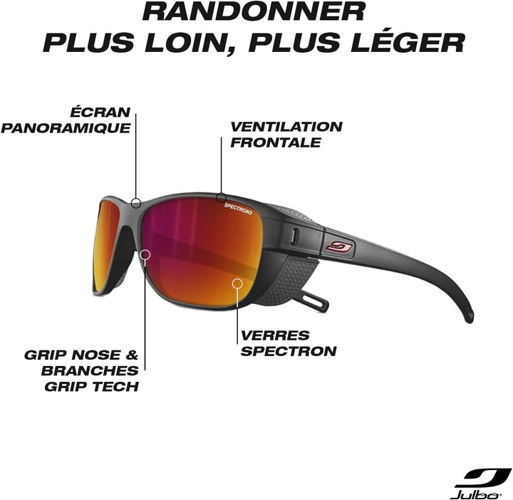 Julbo Unisex Camino M Sunglasses Einheitsgrösse Schwarz, Einheitsgrösse Schwarz