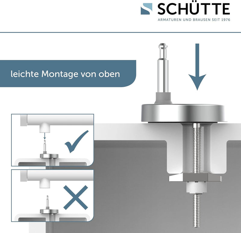 SCHÜTTE WC-Sitz Duroplast WOOD HEART, Toilettensitz mit Absenkautomatik und Schnellverschluss für di