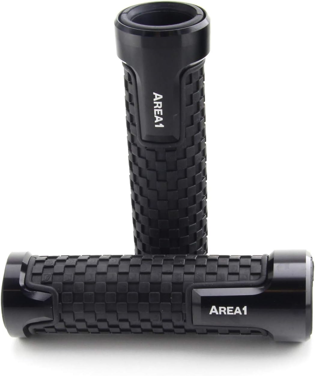 Area1 Styling Set - Motorrad Lenkerenden Spiegel Set e-geprüft + Gewindeabdeckung + Lenkergriffe. Ko