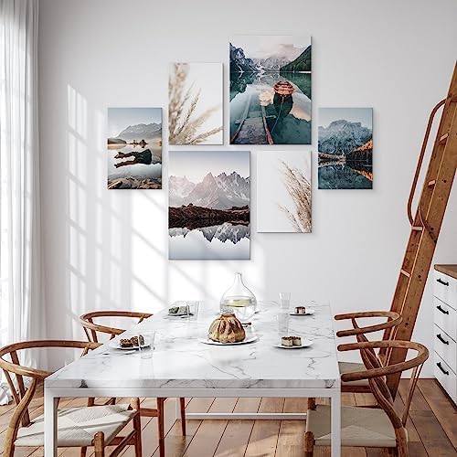 Muralo - Wandbilder Set - Leinwand Bilder Set Aufhängefertig - Bilder für Wohnzimmer Schlafzimmer -