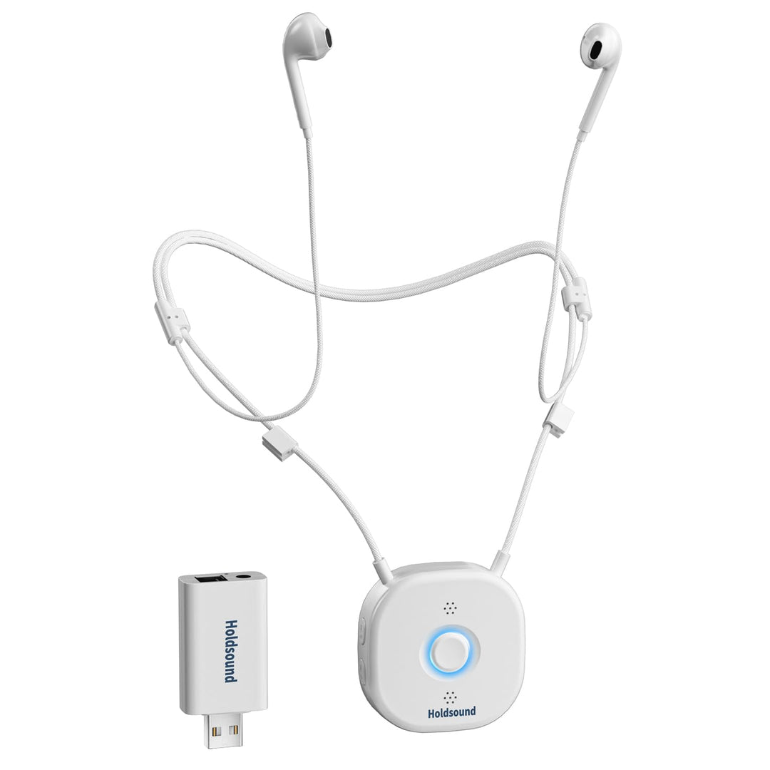 Holdsound Funkkopfhörer Kabellos für TV, Komfortable Kopfhörer für Fernseher mit USB-Sender, Einfach