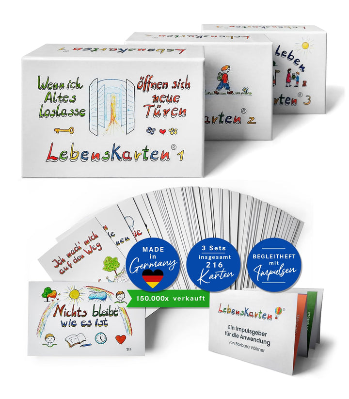 Lebenskarten Serien 1,2 und 3 im Gesamtpaket (216 Karten im Visitenkartenformat)