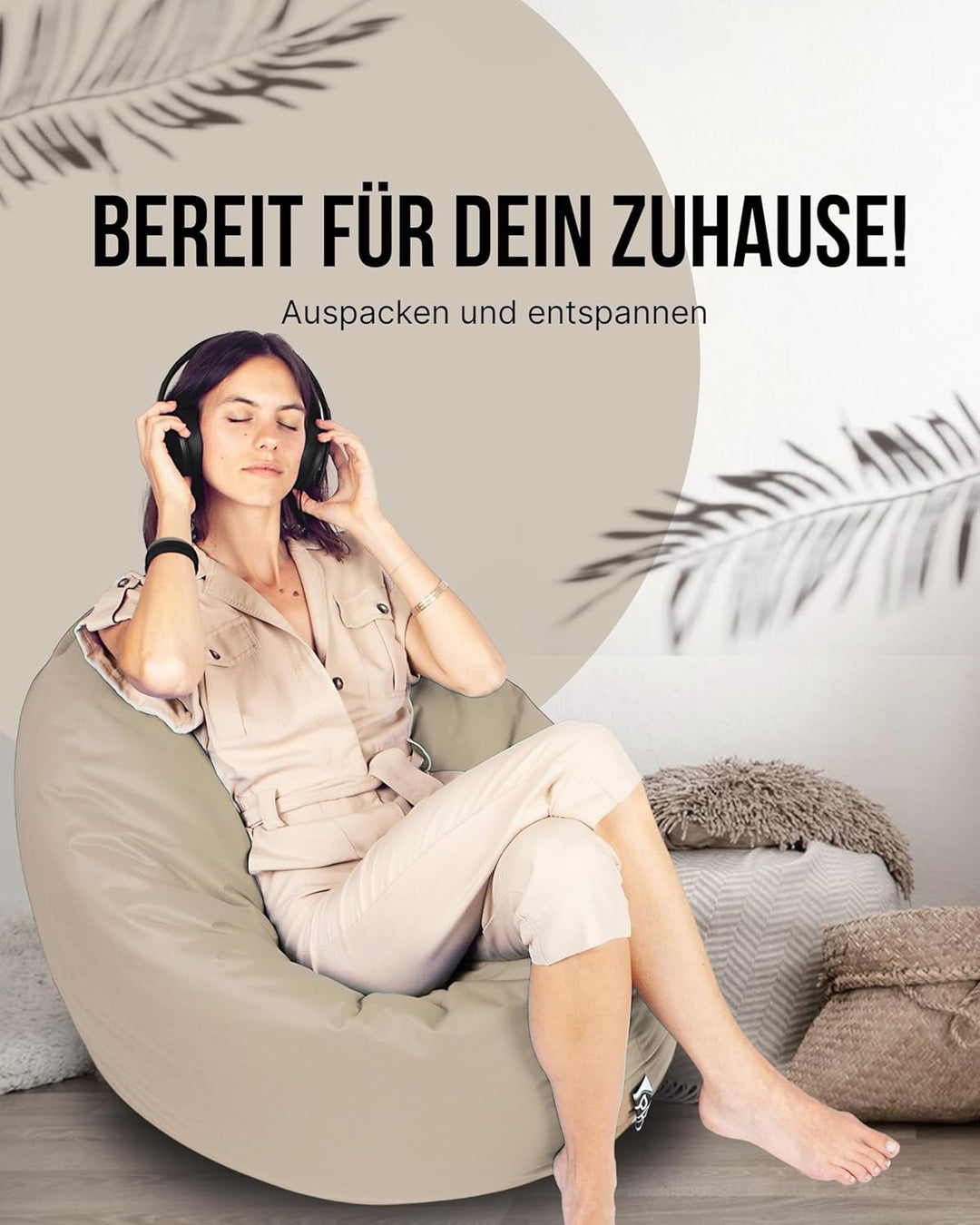 PATCH HOME Sitzsack 2 in 1 Sitzkissen Bodenkissen für Erwachsene &amp; Kinder - Gaming mit Füllung Kisse