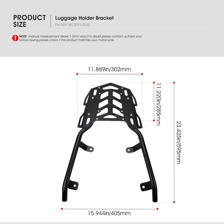 MOLONG MOLONG Motorrad Gepäckhalterung Gepäckhalter Bracket Für Honda ADV150 ADV 150 2019-2022