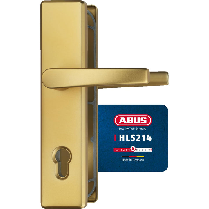 Abus Schutzbeschlag Typ HLS214 F3 b.Dr. EK, 08303 Beidseitig Drücker F3 Messing, Beidseitig Drücker