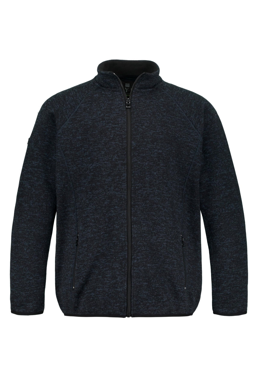 JP 1880 Herren grosse Grössen Übergrössen Menswear L-8XL Jay-PI Strickfleece-Jacke dunkel Marine XLT