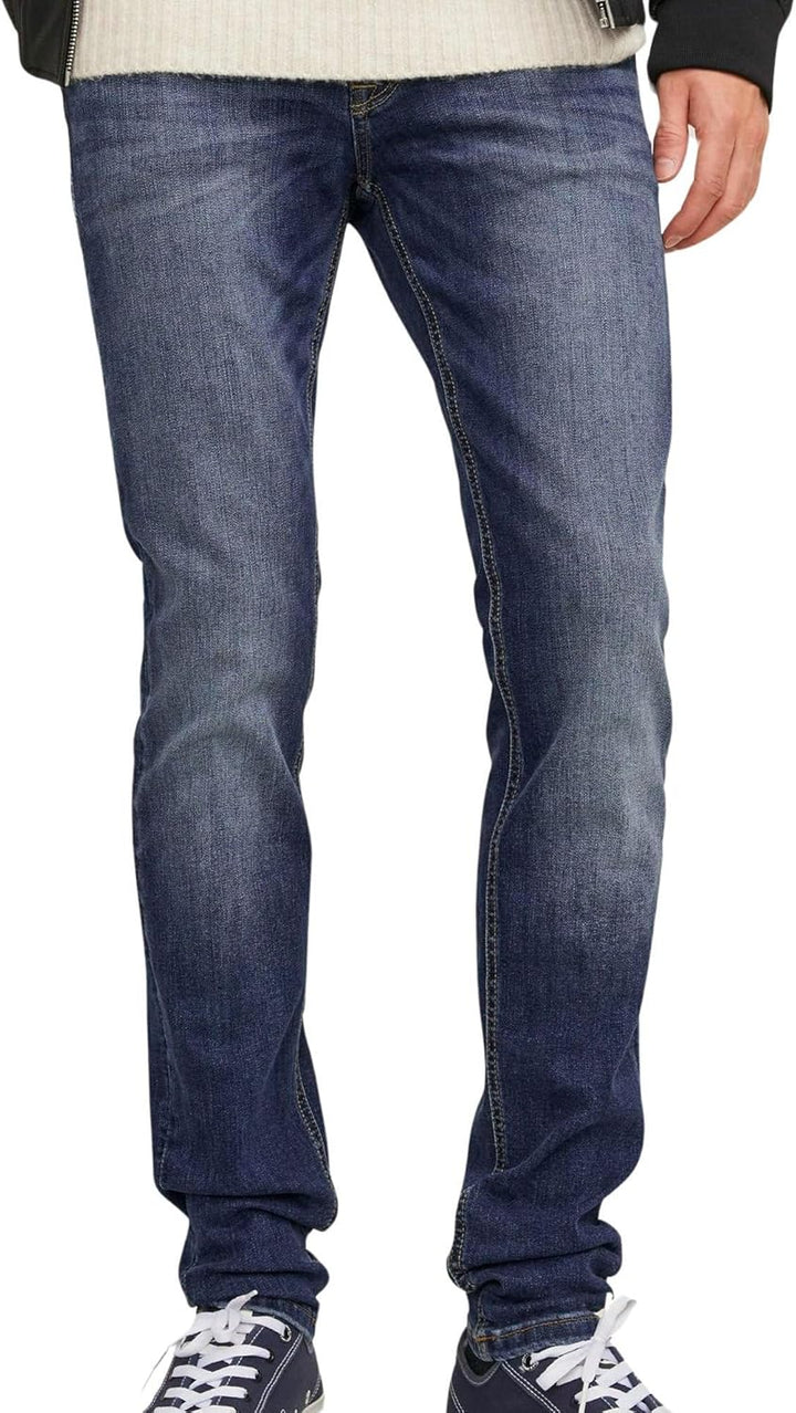 JACK & JONES Men's Skinny Jeans 32W / 32L Blue Denim, 32W / 32L Blue Denim