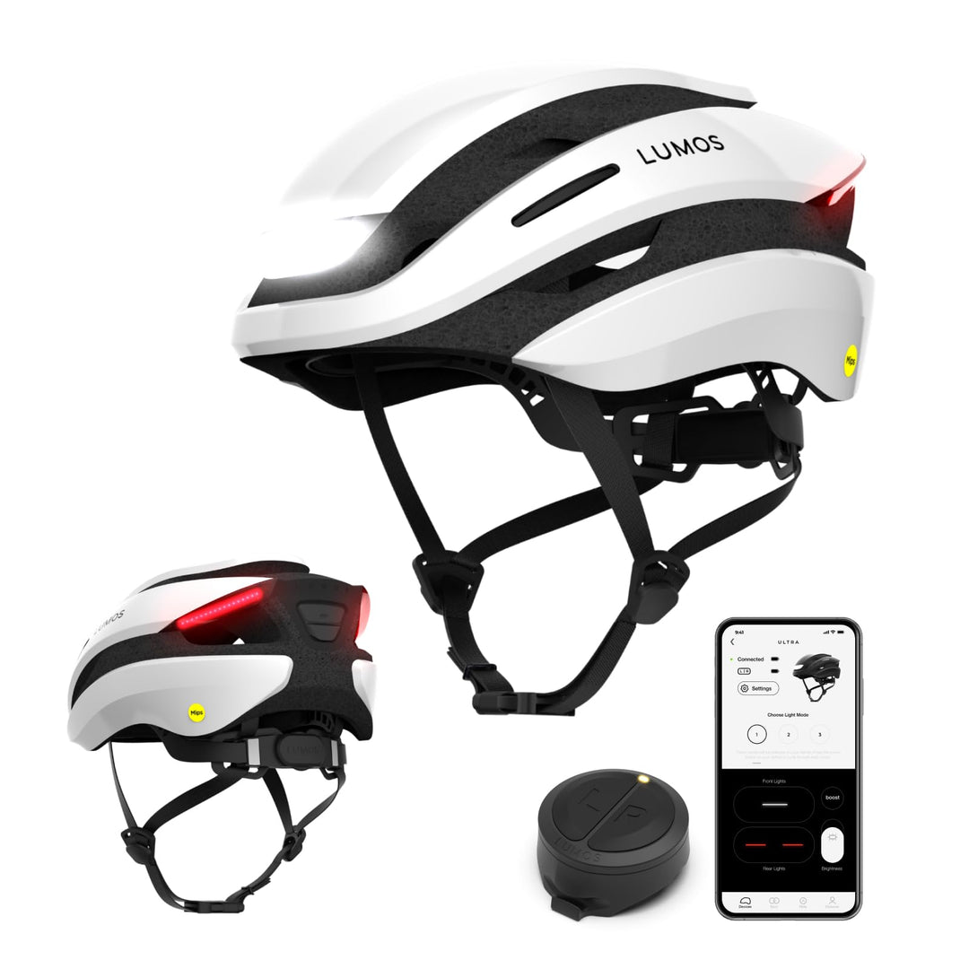 Lumos Ultra Smart-Helm | Fahrradhelm | Vorder- und Rücklicht (LED) | Blinker | Bremslichter | Blueto
