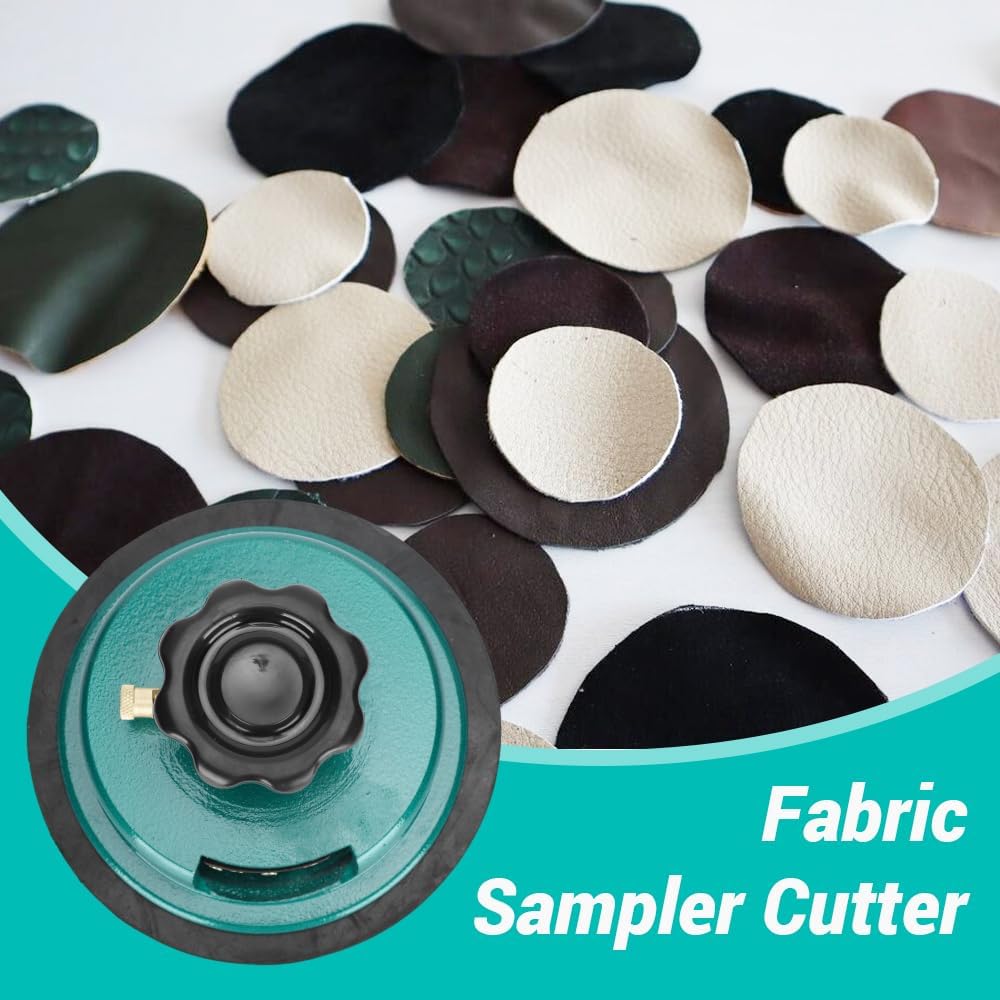 Runder Probenschneider 100 qm Runder Karton Stoffprobenschneider,90 Grad drehbare Schneidsperre für