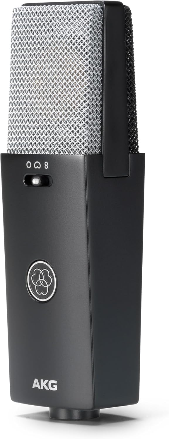 AKG C-Serie C114 Grossmembran-Kondensatormikrofon mit Mehreren Richtcharakteristiken – perfekt für C