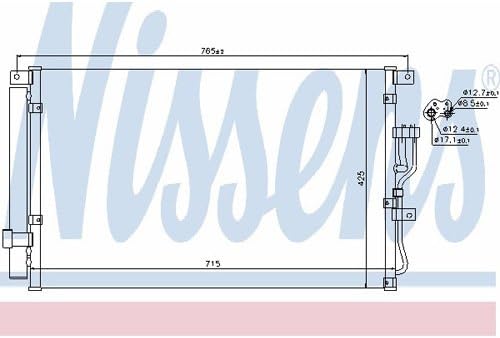 Nissens 940210 Kondensator, Klimaanlage