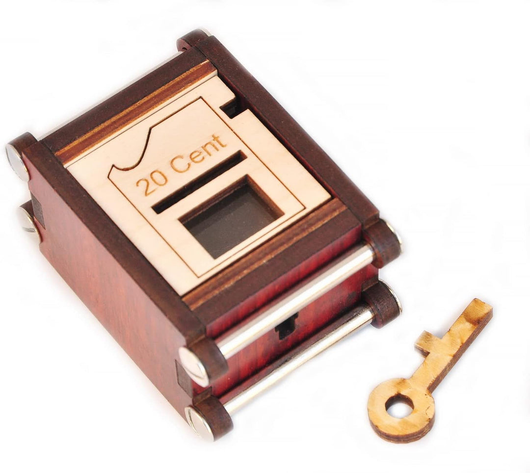 LOGICA GIOCHI 20 Cent Box - Geheime Holzkiste - Schwierigkeit 4/6 Extrem - Jean-Claude Constantin Pu