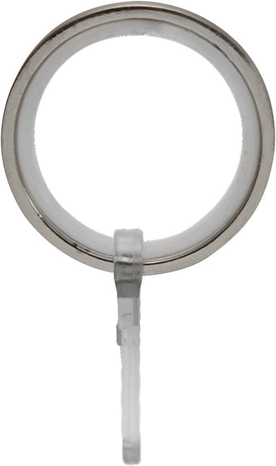 Garduna 100 FLACHRINGE | Edelstahl-Optik | Set à 100 Stück | Metall - mit Gleiteinlage | für Ø16 & Ø