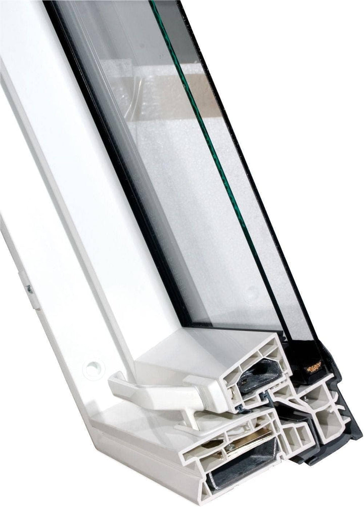 Kunststoff Dachfenster 55x118 cm OptiLight PVC THERMO von FAKRO Konzern | mit 2-fach Verglasung, Lüf