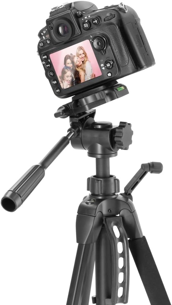 Hama Stativ Kamera "Action 153 3D" (Leichtes Fotostativ inkl. Handy-Halterung, Tripod mit 60-153cm H