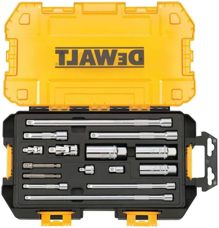 Stanley Tools DWMT73807 Robuster Steckschlüsselsatz, 15-teilig, 3/8 Zoll und 1/4 Zoll Antrieb