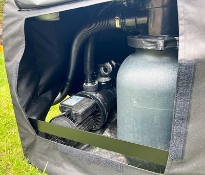 nobellgo Einhausung für Sandfilteranlage, Poolpumpe, Poolfilter, Abdeckung, hochwertig und