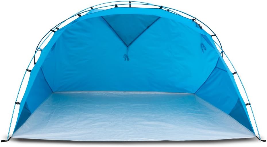 outdoorer grosse Strandmuschel Santorin Alu Air mit Fix up System - XXL Strandzelt mit UV 80 Sonnens