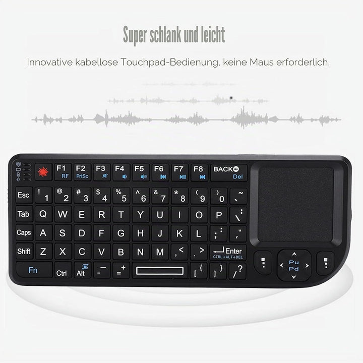 Wireless Tastatur und Maus, 2,4 GHz mit Touchpad