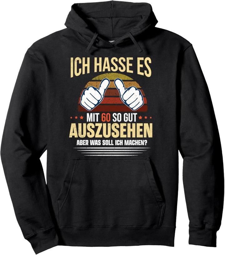 1961 Geburtstag Männer 60 Jahre Lustig 60er Geburtstag Pullover Hoodie