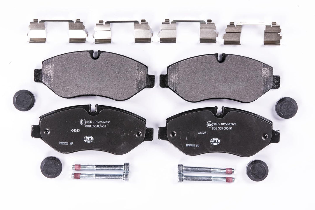 HELLA PAGID 8DB 355 005-511 Bremsbelagsatz - C6023 - Dicke/Stärke: 21.4mm - Bremssystem: Brembo - fü