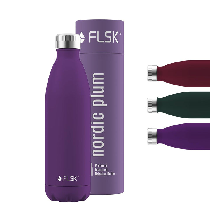 FLSK Trinkflasche – Premium Edelstahl Thermosflasche – 100% auslaufsicher & kohlensäuregeeignet – hä