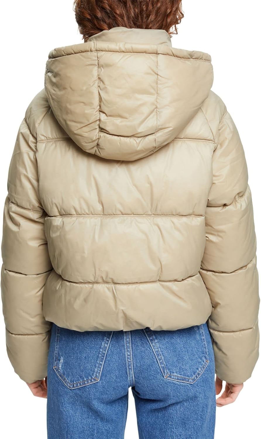 ESPRIT Stepp-Jacke mit abnehmbarer Kapuze