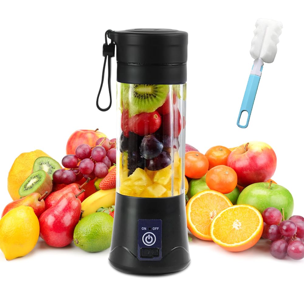 mizikuu 380ML Mini Mixer USB, Tragbarer Elektrischer Blender Entsafter für Shakes und Smoothies Komp