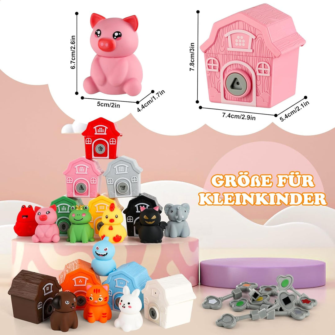 Grarain Spielzeug ab 3 Jahre Spiele ab 3 Jahren Montessori Geschenk Mädchen 3 Jahre Bauernhof Kinder