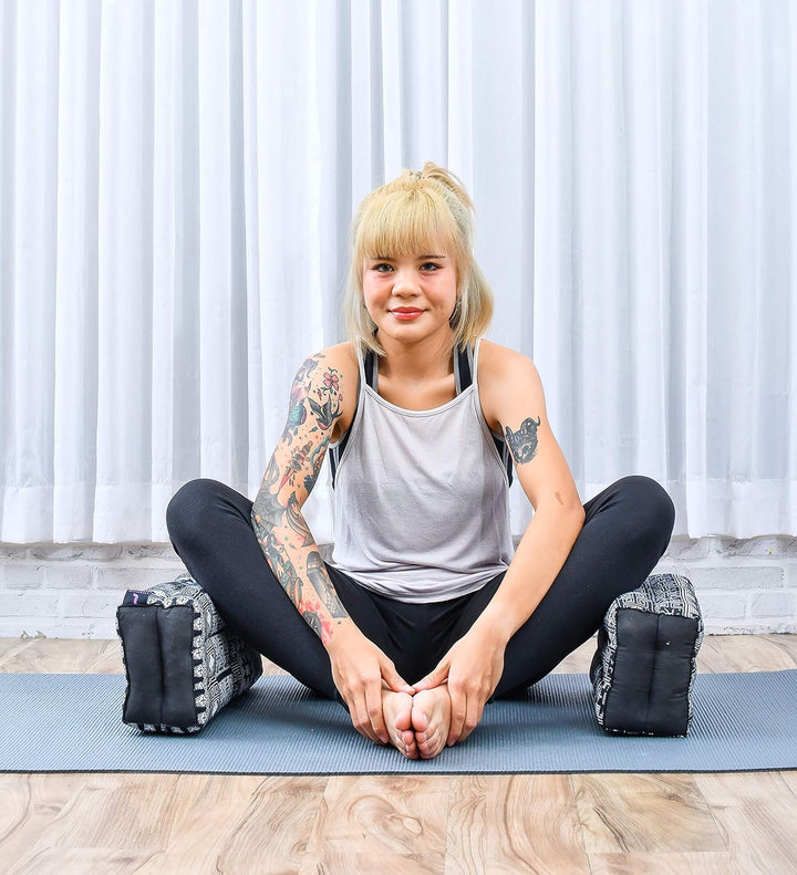 Leewadee Meditationskissen Yogakissen Yoga Block Yoga Zubehör Yoga Klotz Yoga Kissen Ökologisches Na