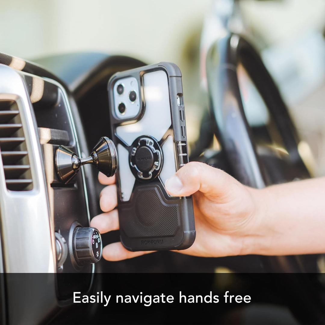 Rokform - Universal verstellbare magnetische KFZ-Halterung, 360 Grad drehbar mit 3M VHB-Klebeband, H