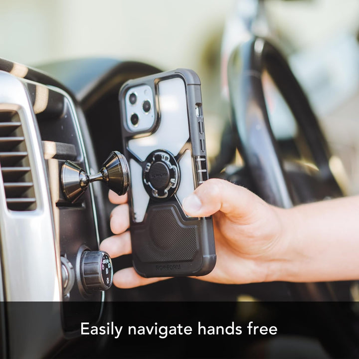 Rokform - Universal verstellbare magnetische KFZ-Halterung, 360 Grad drehbar mit 3M VHB-Klebeband, H