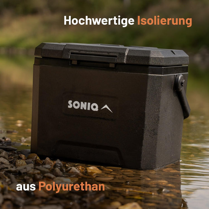 Kühlbox Set ohne Strom mit 2 Kühlakkus und Schneidebrett - Passive Kühlbox mit bis zu 72 Stunden käl
