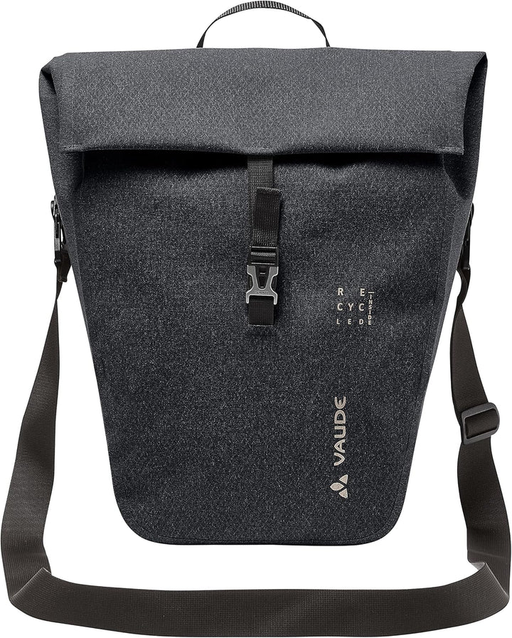 VAUDE ReCycle Commute Single - Fahrradtasche - 1 Hinterradtasche (20 Liter) - wasserdicht - Made in