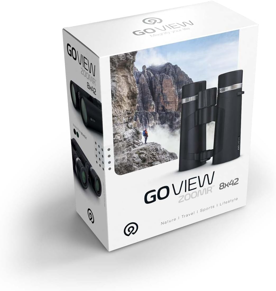 ZOOMR 8x42 Fernglas für Outdoor, Natur, Tierbeobachtung, Reise (8-Fach Zoom, grosses Sehfeld, inkl.