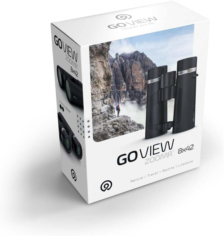 ZOOMR 8x42 Fernglas für Outdoor, Natur, Tierbeobachtung, Reise (8-Fach Zoom, grosses Sehfeld, inkl.