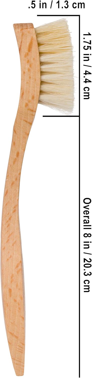 Redecker Schmuckbürste - Reinigungsbürste für Schmuck, Uhren und empfindliche Oberflächen - Ziegenha