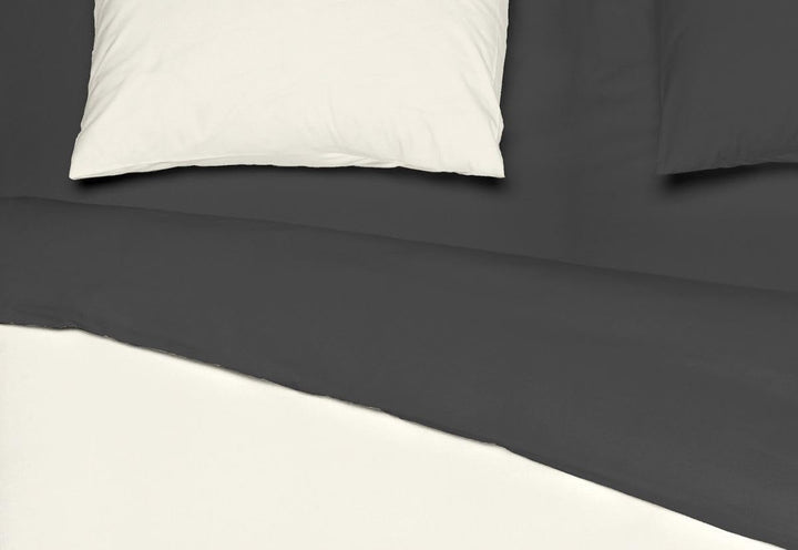 MISTRAL HOME Uni Einfarbig Wende Bettwäsche Edel Perkal 100% Ägyptische Baumwolle, Farbe:Pristine-Ra