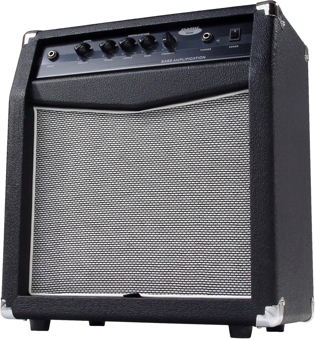 Classic Cantabile SB-300 Basscombo (Verstärker mit 60 Watt, 10" Speaker, 4-Band Equalizer, Bassrefle