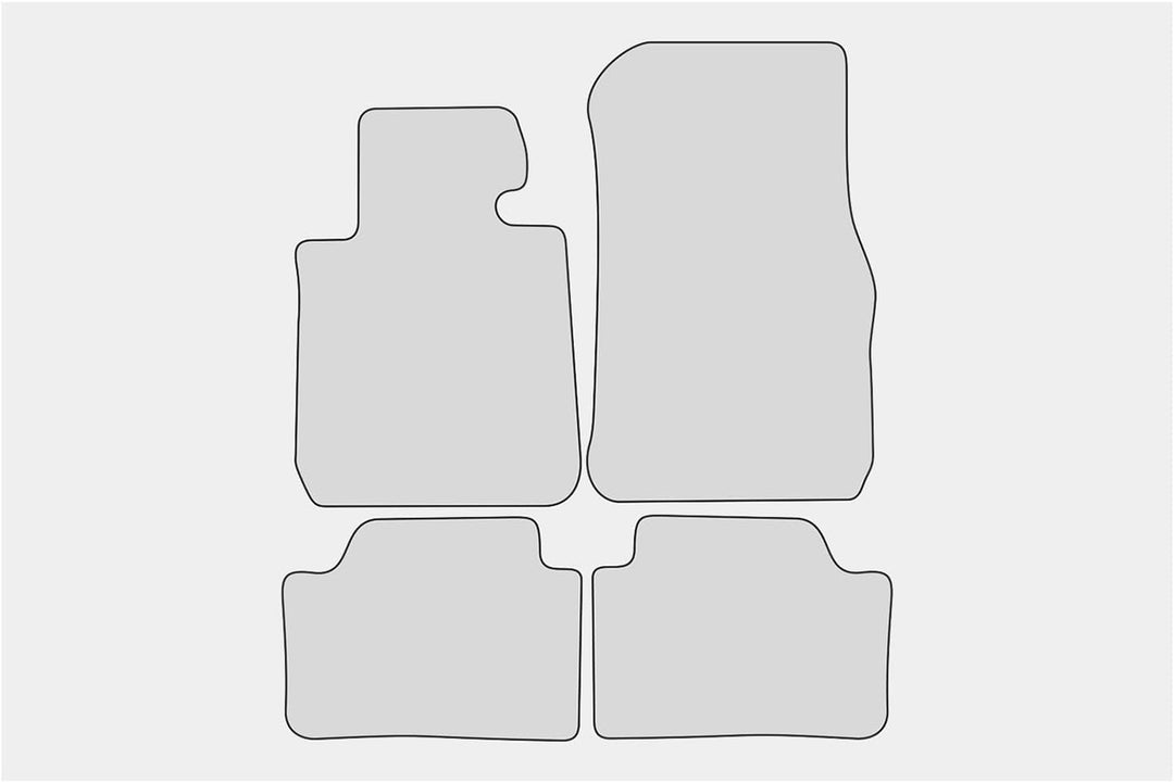 teileplus24 F656 Fussmatten Sportline Design kompatibel mit BMW 1er F20 F21 3-/5-Türer 2011-2019 Ban