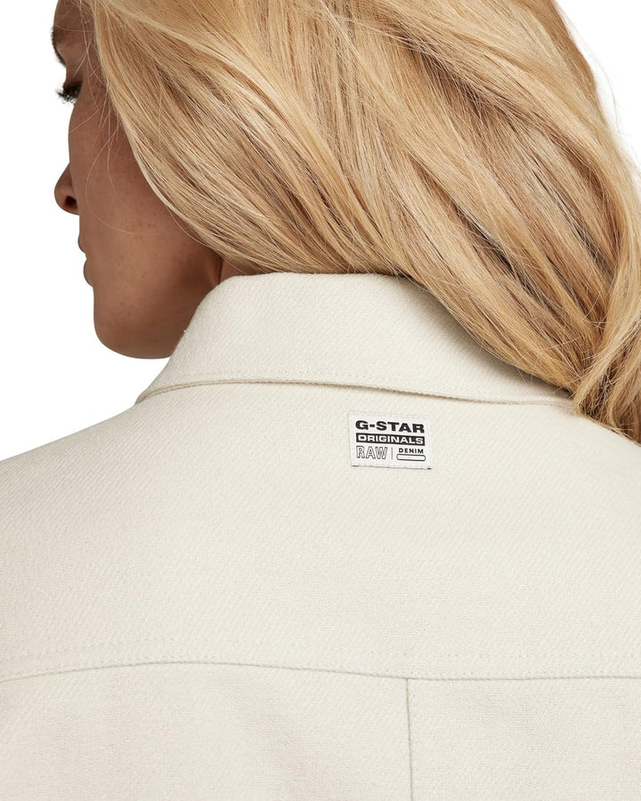 G-STAR Damen Boyfriend Overshirt XS Beige (Ecru D20490-c838-159), XS Beige (Ecru D20490-c838-159)