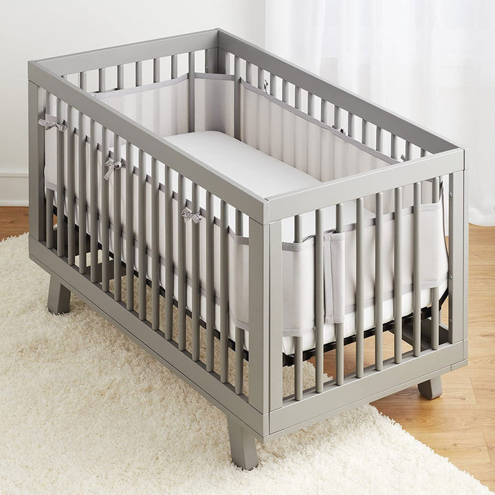 Bettumrandung Babybett,Baby Nestchen Bettumrandung,Kopfumrandung Babybett,Babybett Atmungsaktiver Ko