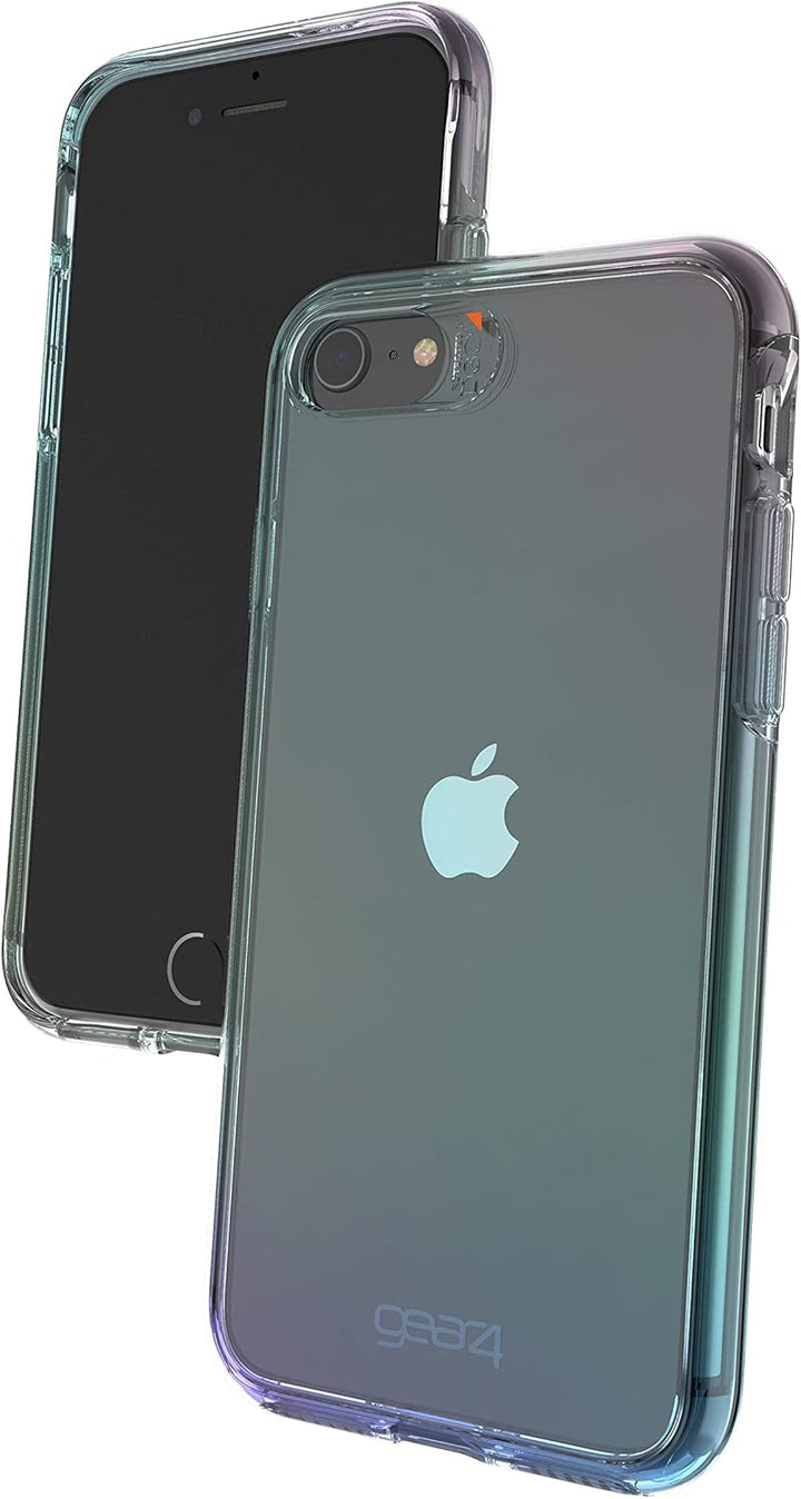 Gear4 39234 Crystal Palace Iridescent Designed für iPhone SE -2020 Hülle, Schutzhülle Geschützt durc