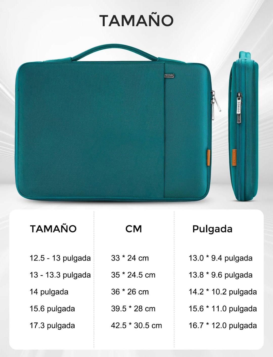 DOMISO Laptoptasche 17 Zoll Hülle Stossfest Wasserdicht Laptop Sleeve PC Case Notebook Schutztasche