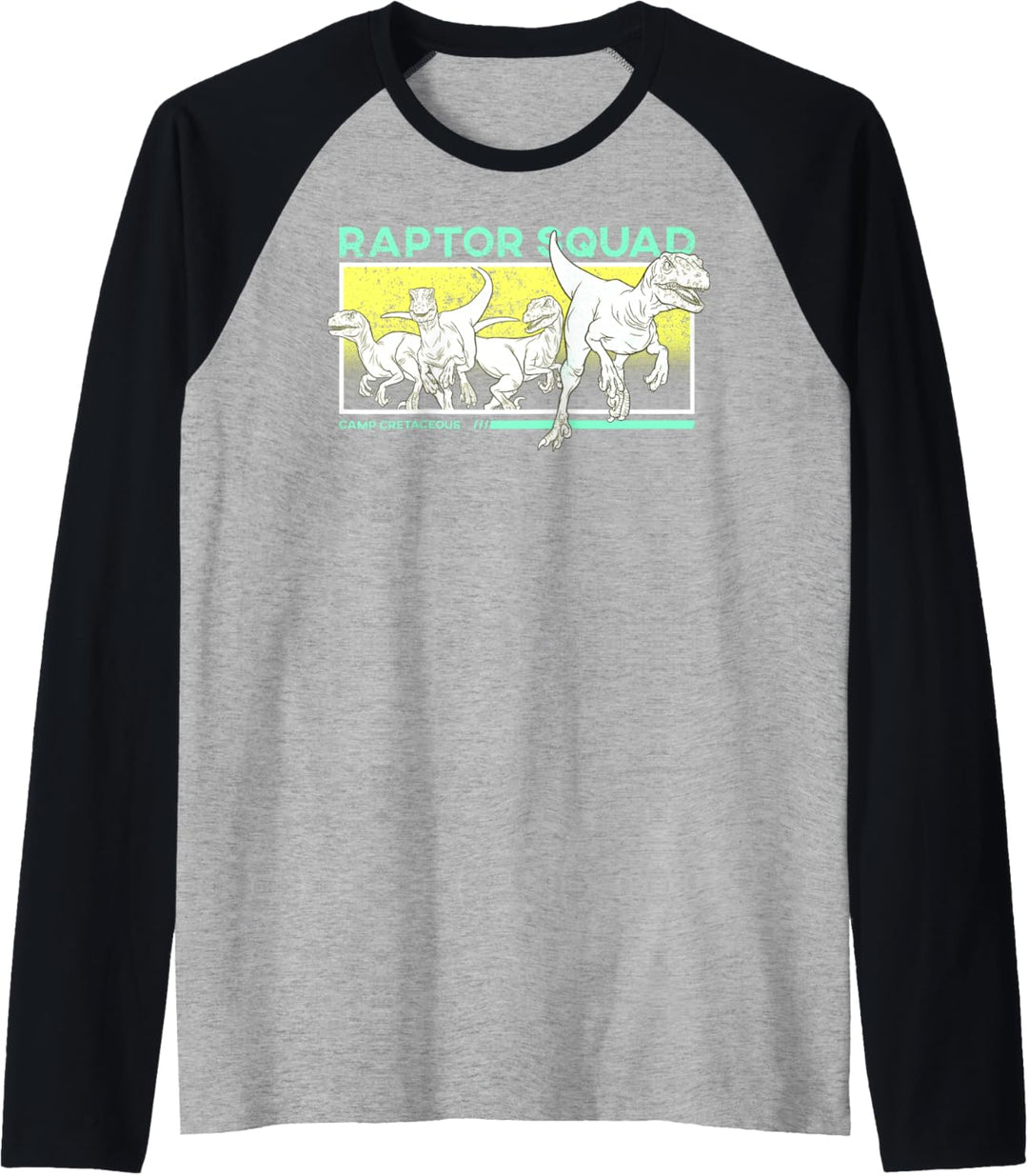 Jurassic World: Camp Cretaceous Raptor Squad Yellow Raglan