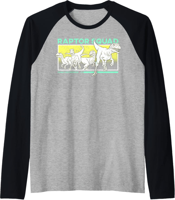 Jurassic World: Camp Cretaceous Raptor Squad Yellow Raglan